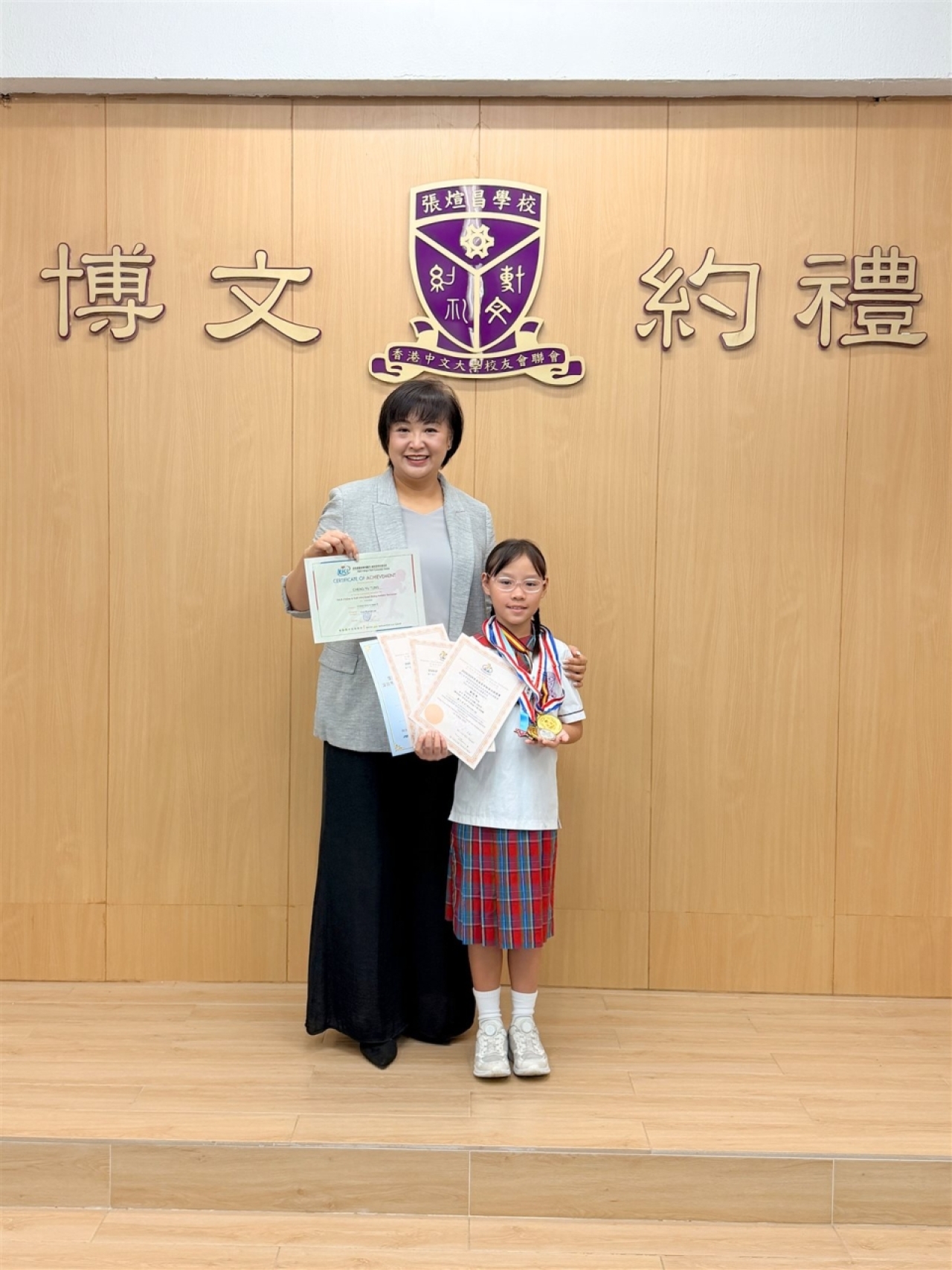 女子第六組（7-8歲）500米個人 第七名 鄭愉潼 4A